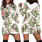 Australia Pink Cockatoo Hoodie Dress Aussie Orchids - Seamless Pattern