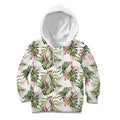 Australia Pink Cockatoo Kid Hoodie Aussie Orchids - Seamless Pattern