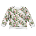 Australia Pink Cockatoo Kid Ugly Christmas Sweater Aussie Orchids - Seamless Pattern