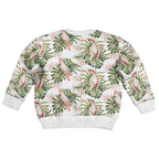 Australia Pink Cockatoo Kid Ugly Christmas Sweater Aussie Orchids - Seamless Pattern