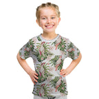 Australia Pink Cockatoo Kid T Shirt Aussie Orchids - Seamless Pattern