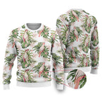 Australia Pink Cockatoo Ugly Christmas Sweater Aussie Orchids - Seamless Pattern