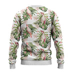 Australia Pink Cockatoo Ugly Christmas Sweater Aussie Orchids - Seamless Pattern