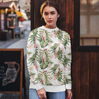 Australia Pink Cockatoo Ugly Christmas Sweater Aussie Orchids - Seamless Pattern