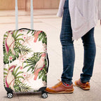 Australia Pink Cockatoo Luggage Cover Aussie Orchids - Seamless Pattern