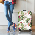 Australia Pink Cockatoo Luggage Cover Aussie Orchids - Seamless Pattern
