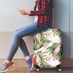 Australia Pink Cockatoo Luggage Cover Aussie Orchids - Seamless Pattern