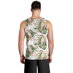 Australia Pink Cockatoo Men Tank Top Aussie Orchids - Seamless Pattern