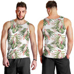Australia Pink Cockatoo Men Tank Top Aussie Orchids - Seamless Pattern