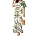 Australia Pink Cockatoo Mermaid Dress Aussie Orchids - Seamless Pattern