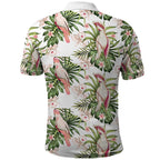 Australia Pink Cockatoo Polo Shirt Aussie Orchids - Seamless Pattern