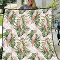 Australia Pink Cockatoo Quilt Aussie Orchids - Seamless Pattern