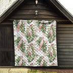 Australia Pink Cockatoo Quilt Aussie Orchids - Seamless Pattern