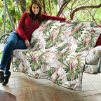 Australia Pink Cockatoo Quilt Aussie Orchids - Seamless Pattern