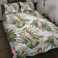 Australia Pink Cockatoo Quilt Bed Set Aussie Orchids - Seamless Pattern