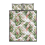 Australia Pink Cockatoo Quilt Bed Set Aussie Orchids - Seamless Pattern