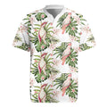 Australia Pink Cockatoo Rugby Jersey Aussie Orchids - Seamless Pattern