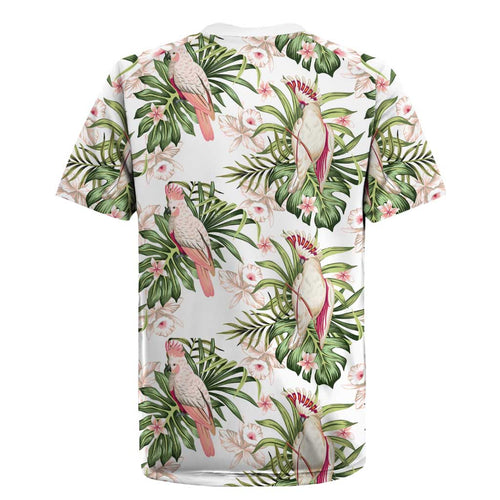Australia Pink Cockatoo Rugby Jersey Aussie Orchids - Seamless Pattern
