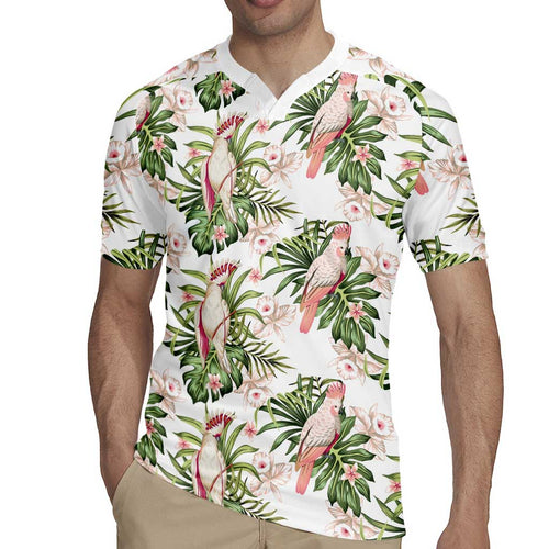Australia Pink Cockatoo Rugby Jersey Aussie Orchids - Seamless Pattern