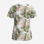 Australia Pink Cockatoo Scrub Top Aussie Orchids - Seamless Pattern - Aussie Hoodie
