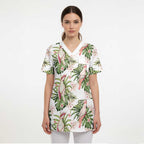 Australia Pink Cockatoo Scrub Top Aussie Orchids - Seamless Pattern - Aussie Hoodie