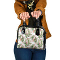 Australia Pink Cockatoo Shoulder Handbag Aussie Orchids - Seamless Pattern