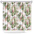 Australia Pink Cockatoo Shower Curtain Aussie Orchids - Seamless Pattern