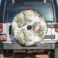 Australia Pink Cockatoo Spare Tire Cover Aussie Orchids - Seamless Pattern