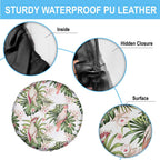 Australia Pink Cockatoo Spare Tire Cover Aussie Orchids - Seamless Pattern