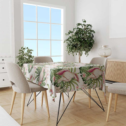 Australia Pink Cockatoo Tablecloth Aussie Orchids - Seamless Pattern