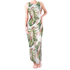 Australia Pink Cockatoo Tank Maxi Dress Aussie Orchids - Seamless Pattern