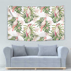 Australia Pink Cockatoo Tapestry Aussie Orchids - Seamless Pattern