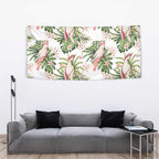 Australia Pink Cockatoo Tapestry Aussie Orchids - Seamless Pattern