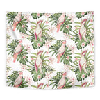Australia Pink Cockatoo Tapestry Aussie Orchids - Seamless Pattern