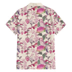 Pink Cockatoo Australia Family Matching Summer Maxi Dress and Hawaiian Shirt Tropical Flowers - Seamless Pattern