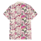 Pink Cockatoo Australia Hawaiian Shirt Tropical Flowers - Seamless Pattern