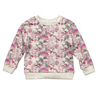 Pink Cockatoo Australia Kid Ugly Christmas Sweater Tropical Flowers - Seamless Pattern