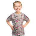 Pink Cockatoo Australia Kid T Shirt Tropical Flowers - Seamless Pattern