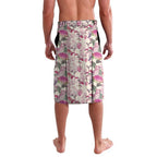 Pink Cockatoo Australia Lavalava Tropical Flowers - Seamless Pattern
