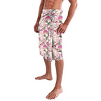 Pink Cockatoo Australia Lavalava Tropical Flowers - Seamless Pattern