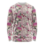 Pink Cockatoo Australia Long Sleeve Shirt Tropical Flowers - Seamless Pattern