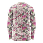 Pink Cockatoo Australia Long Sleeve Shirt Tropical Flowers - Seamless Pattern
