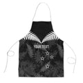 Custom New Zealand Silver Fern Football Apron Go Aotearoa Grunge Black - Aussie Hoodie