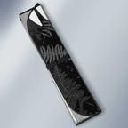 Custom New Zealand Silver Fern Football Auto Sun Shade Go Aotearoa Grunge Black - Aussie Hoodie