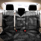 Custom New Zealand Silver Fern Football Back Car Seat Cover Go Aotearoa Grunge Black - Aussie Hoodie