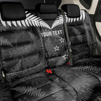 Custom New Zealand Silver Fern Football Back Car Seat Cover Go Aotearoa Grunge Black - Aussie Hoodie