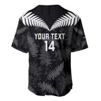 Custom New Zealand Silver Fern Football Baseball Jersey Go Aotearoa Grunge Black - Aussie Hoodie