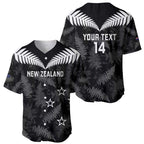 Custom New Zealand Silver Fern Football Baseball Jersey Go Aotearoa Grunge Black - Aussie Hoodie