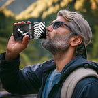 Custom New Zealand Silver Fern Football 4 in 1 Can Cooler Tumbler Go Aotearoa Grunge Black - Aussie Hoodie