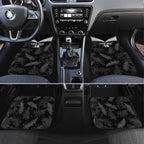 Custom New Zealand Silver Fern Football Car Mats Go Aotearoa Grunge Black - Aussie Hoodie